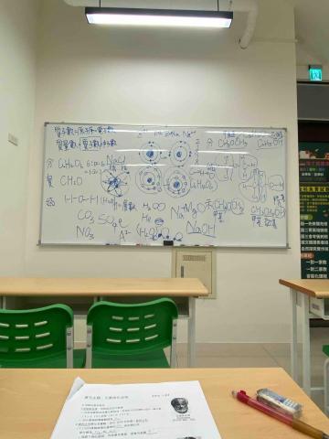 林廷安 - 八上理化板書