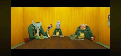 品璇 - 藍色小精靈大電影&mdash;澤斯白（圖中最右）中文配音