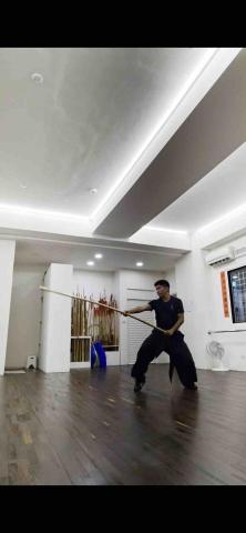 王彥蛟 - 棍術練習