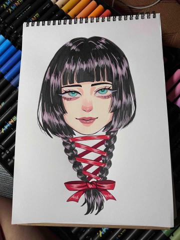 菇菇雞 - 丙烯麥克筆