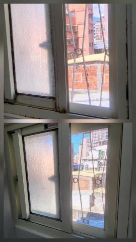 王嘉玲 - 厠所窗戶發黴清潔前後