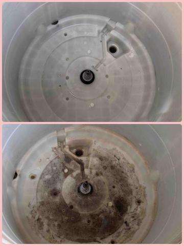 淨潔專業清潔 - 內桶清洗前後