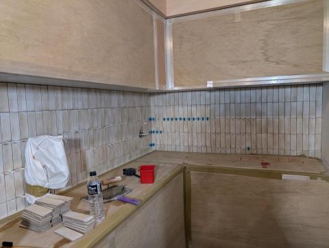 洪崇哲 - 廚房腰帶貼磚施工圖