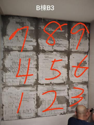 潘裕祥 - 中山都會社區：這是社區B棟B3的公社牆面磁磚脫落施工前照！這區共12片分兩張照片！