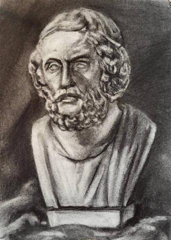 林筠 - 大學術科考（石膏像示範教學）