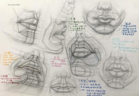 Han studio  邱柏翰 - 嘴唇怎麼畫才不會像貼上去的？

本課程帶你從唇部結構出發，掌握嘴唇在不同角度、表情與動作中的立體變化，
幫助你畫出「不僵硬」又有結構感的人像嘴型

歡迎私訊或預約/實體課程，一起畫出有立體感的嘴型變化吧 ！