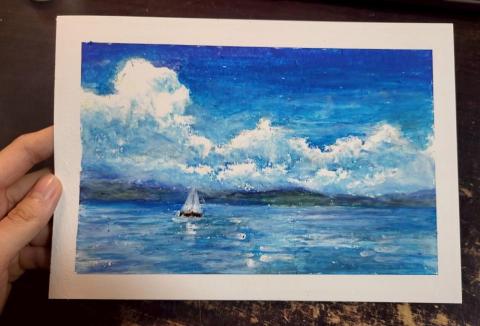 林筠 - 油畫棒教學（風景）