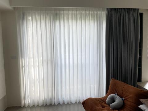 幔室布緹窗簾-Julian - 布+紗