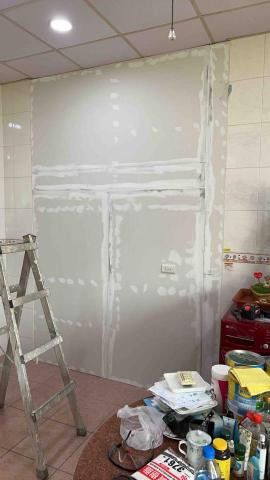 百彩專業油漆防水工程 - 矽酸蓋板an膠批土補平粉刷