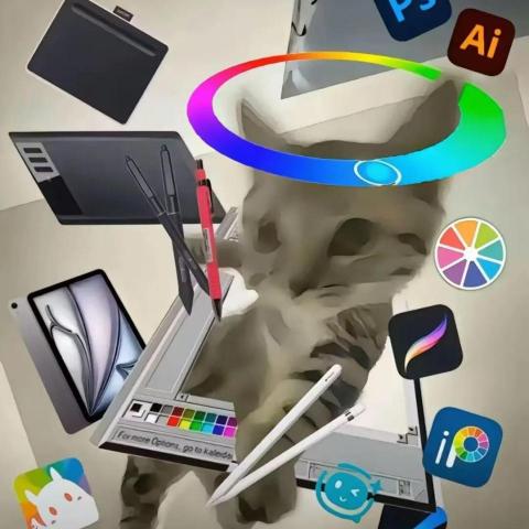 提供畫畫課台中服務的專家喵喵