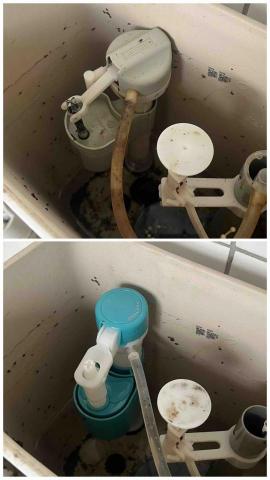 佳昆水電 - 馬桶進水器更換