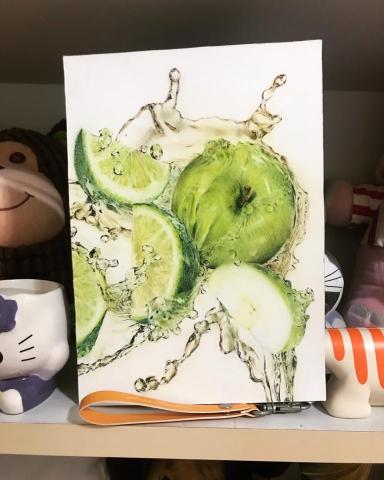 曾品涓 - 色鉛筆+粉彩