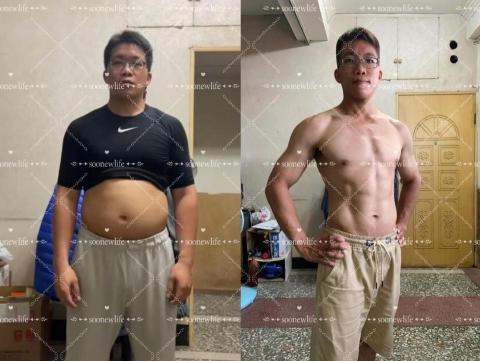 浩哲-身心靈瘦身教練 - 自己透過身心靈瘦身+運動
3個半月減14公斤