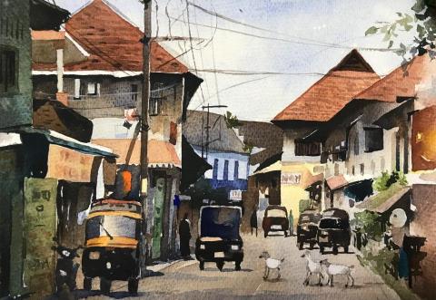 曾品涓 - 水彩作品，16K