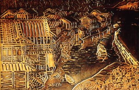 Art Beyond Limits - 風景（1991，銅板腐蝕，22 x 30 cm）