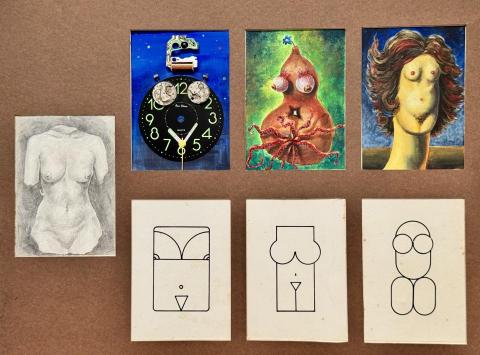 Art Beyond Limits - 形色之間 I&ndash;VI（1995，複合媒材，54 &times; 40.5 cm）