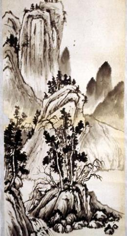 Art Beyond Limits - 山水 01（1998，水墨，60.7 &times; 30.5 cm）