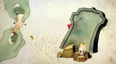 Art Beyond Limits - 複製豬（1997，出版品，彩色墨水，畫稿 18 &times; 36 cm；書籍 17.2 &times; 20.4 cm）