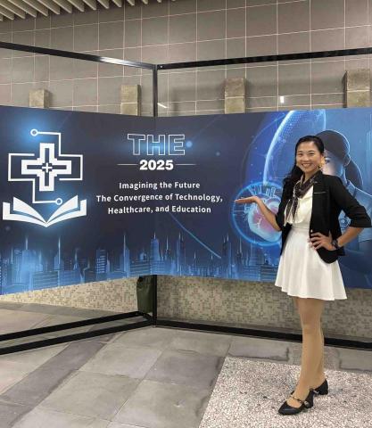 Joe Cho - 2025/09/26-27 Hosting International Conference on Imagining the Future: The Convergence of Technology, Healthcare, and Education (THE) in English 展望未來—融合科技、健康照護與教育國際研討會英文主持 @ International Conference Hall of Chang Gung University of Science and Technology