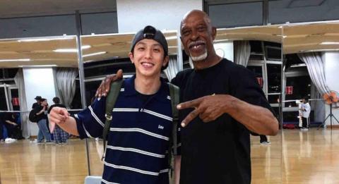 EP老師｜街舞學習｜EP Dance Code - 世界知名舞者Boogaloo Sam在東京的合影，當時旅日生活兩年，一邊工作一邊進修舞蹈。