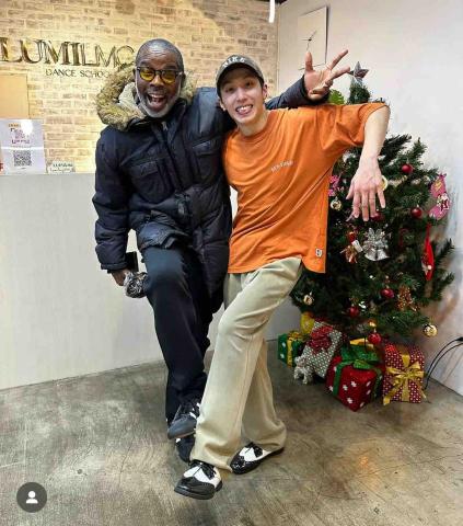 EP老師｜街舞學習｜EP Dance Code - 世界知名舞者Popin&rsquo;Pete合影