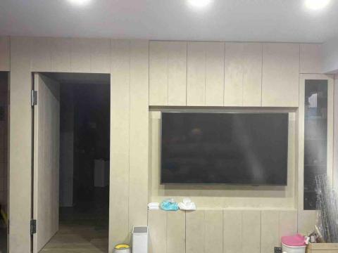 高 - 電視牆櫃子+門片 特殊漆