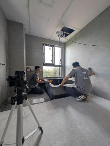 任性室內裝修設計有限公司 - 預鑄浴缸吊掛施工