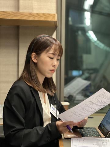 陳亮妤 - 聯合國海事組織－實習口譯（dummy booth）