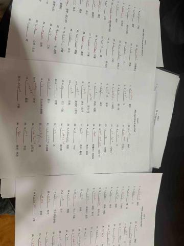 蘇庭萱 - 寒暑假做單字卷給予複習