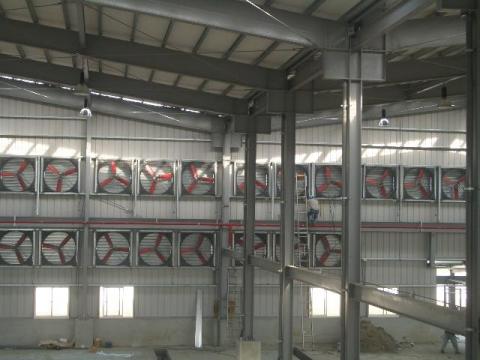 傑達國際 - 廠房通風效果簡介:
良好的通風系統能有效改善環境與提升效能。它能快速排出熱氣、粉塵與異味，補充新鮮空氣，保持廠內清新。搭配水濂降溫設備，可有效降低溫度，減少濕氣與霉變，維持乾爽舒適的作業環境。良好通風不僅有助員工專注、提高效率，也能避免設備過熱或受潮，延長使用壽命，確保產品品質。