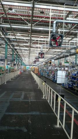 傑達國際 - ToyoXX汽車廠
提供廠房通風與降溫系統規劃，改善車間空氣流通，維持設備穩定運轉及員工舒適度。