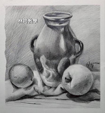 林筠 - 靜物鉛筆素描（線上教學）