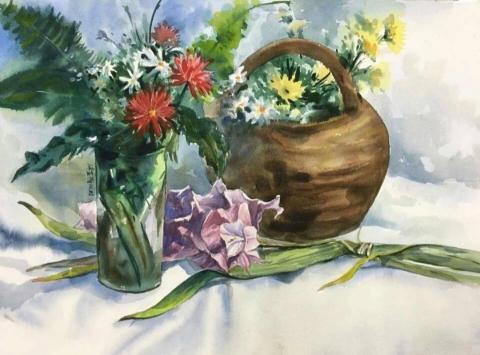 林筠 - 水彩靜物臨摹練習