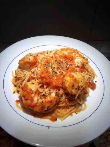 金玲 - 大蝦番茄義大利麵