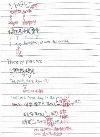 鍾佳緣 - 小五學生筆記