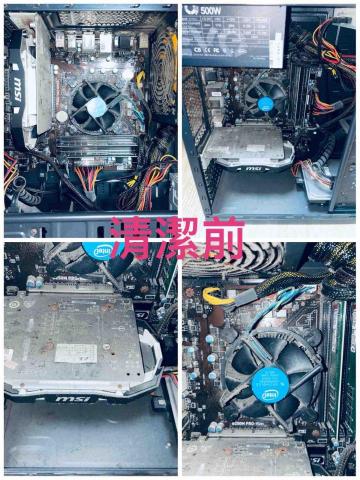 淨電所/電腦主機清潔/WINDOWS系統重灌 - 202510081001，清潔前