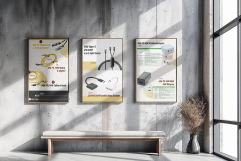 張沛甄 l 永奕創新 - 展會海報DM設計
可快速傳達商品核心資訊的關鍵文宣品。透過 Photoshop 與 Illustrator 的視覺設計與專業排版，將複雜的產品規格以清晰結構呈現。
兼具專業與美感的方式呈現繁瑣的產品規格資訊，讓消費者能快速理解產品特點。不僅凸顯產品專業度，更是品牌形象的重要延伸。
更多設計作品請詳網站
https://www.aurasworks.com
