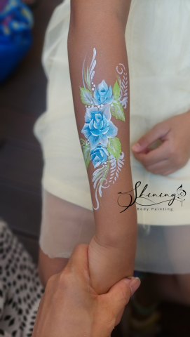 陽光彩繪 - 客製藍色系玫瑰花