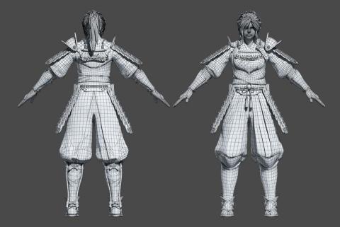 侯瀚翔 - ZBrush 高模雕刻，MAYA低模拓撲
製作軟體：MAYA、ZBrush 