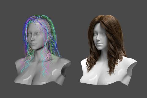 侯瀚翔 - 遊戲CG髮型製作
製作軟體：MAYA、Photoshop、XGen、Arnold
