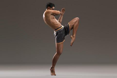 侯瀚翔 - 3D運動廣告腳色
製作軟體：MAYA、ZBrush、Photoshop、XGen、Mari、Substance Painter、Arnold、TopoGun、DAZ​