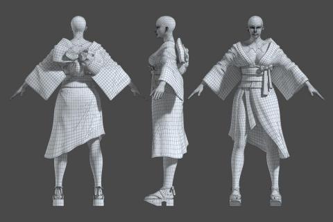 侯瀚翔 - ZBrush 高模雕刻，MAYA低模拓撲
製作軟體：MAYA、ZBrush 