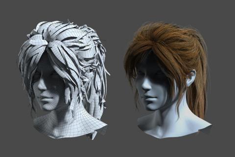 侯瀚翔 - 遊戲CG髮型製作
製作軟體：MAYA、Photoshop、XGen、Arnold