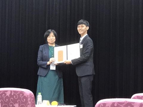 詹範超 - 2023年台灣日本研究學會全國大專院校日語演講比賽第一名