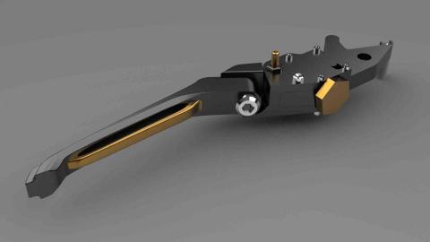 李瑋庭 - 產品keyshot渲染圖（正面45度視角）