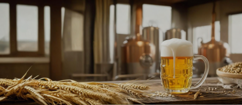 不誤正業｜Jade.w - 為啤酒進口商客戶的網站製作主頁Banner。