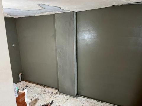 裕仁 - 牆面打底粉光