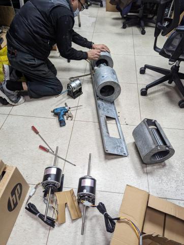 空調個人工作室 - 送風機馬達更換