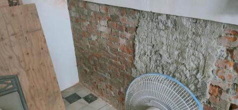 淨明泓鈞工程 - 牆壁裡的一米打除透風