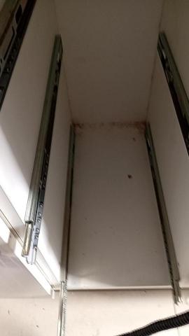 大樹個人清潔 - 裝潢後的細清務必要將抽屜卸下清潔+軌道清潔